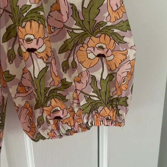 2 NWT Jcrew/Liberty of London size M Floral Pink and Green Women's Top - Picture 7 of 11